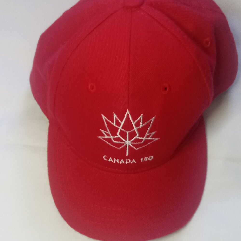 Canada 150 Years Anniversary 2017 Hat Cap Red, Cotton 100% Collectible Souvenir